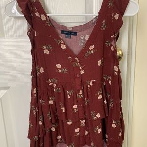 Flowy floral tank top